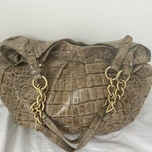 Brahmin genuine leather greenish goldish large purse